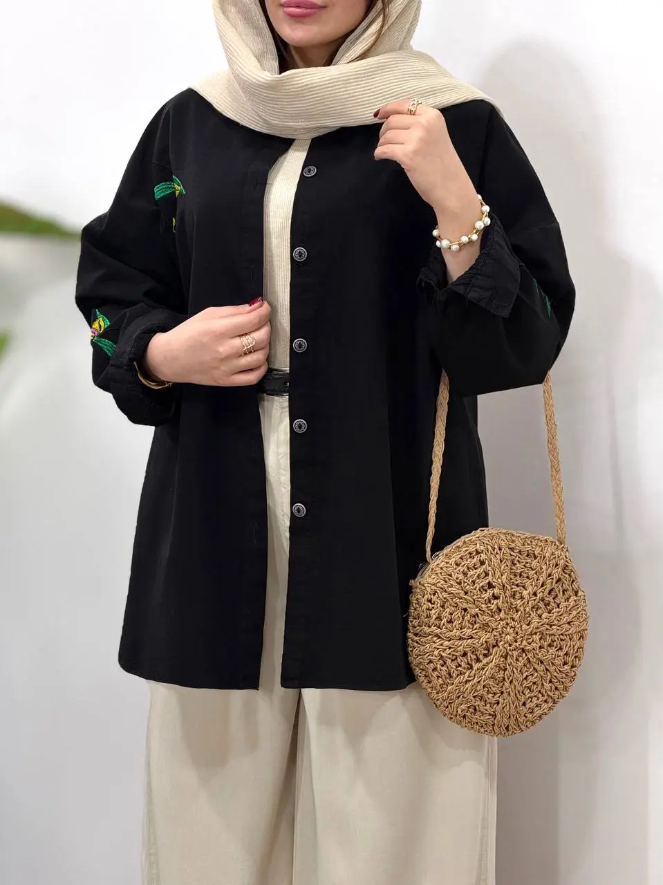 مانتو گلدوزی آیسو ارکیده